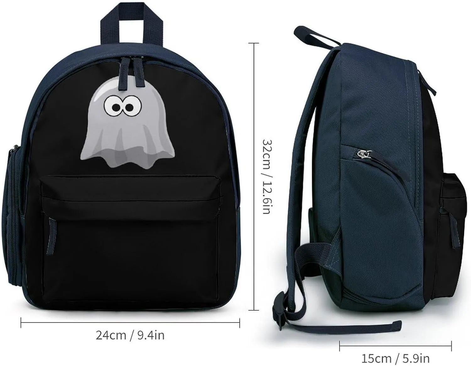 Boo Ghostly Laptop Backpack Lightweight 12.6 Inch Travel Daypacks for Travel Work