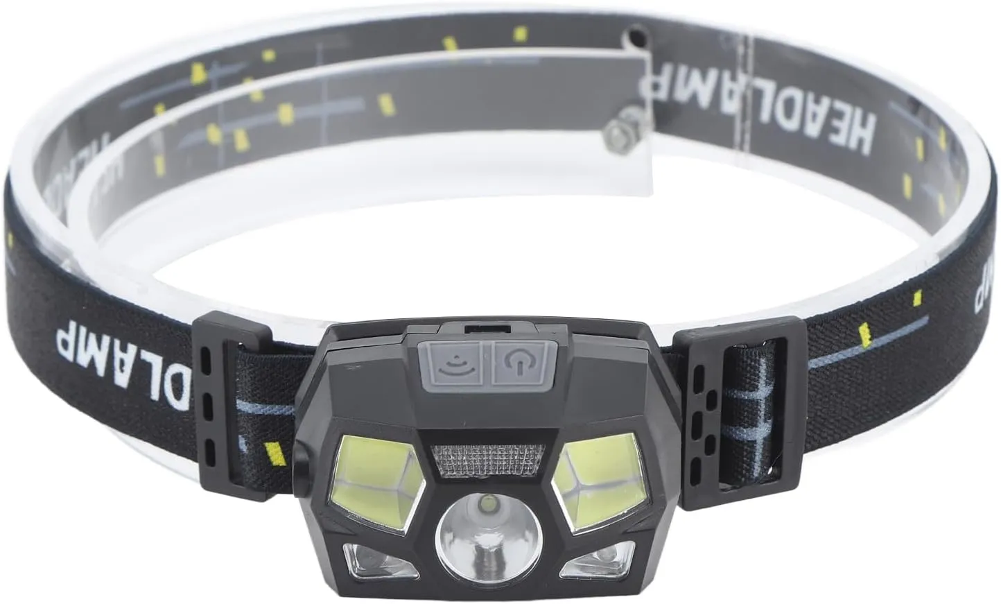 BORDSTRACT Rechargeable Headlamps with Motion Sensor, Waterproof Design, and 5 Lighting Modes for Outdoor Activities Like Camping, Cycling, Running, and Fishing