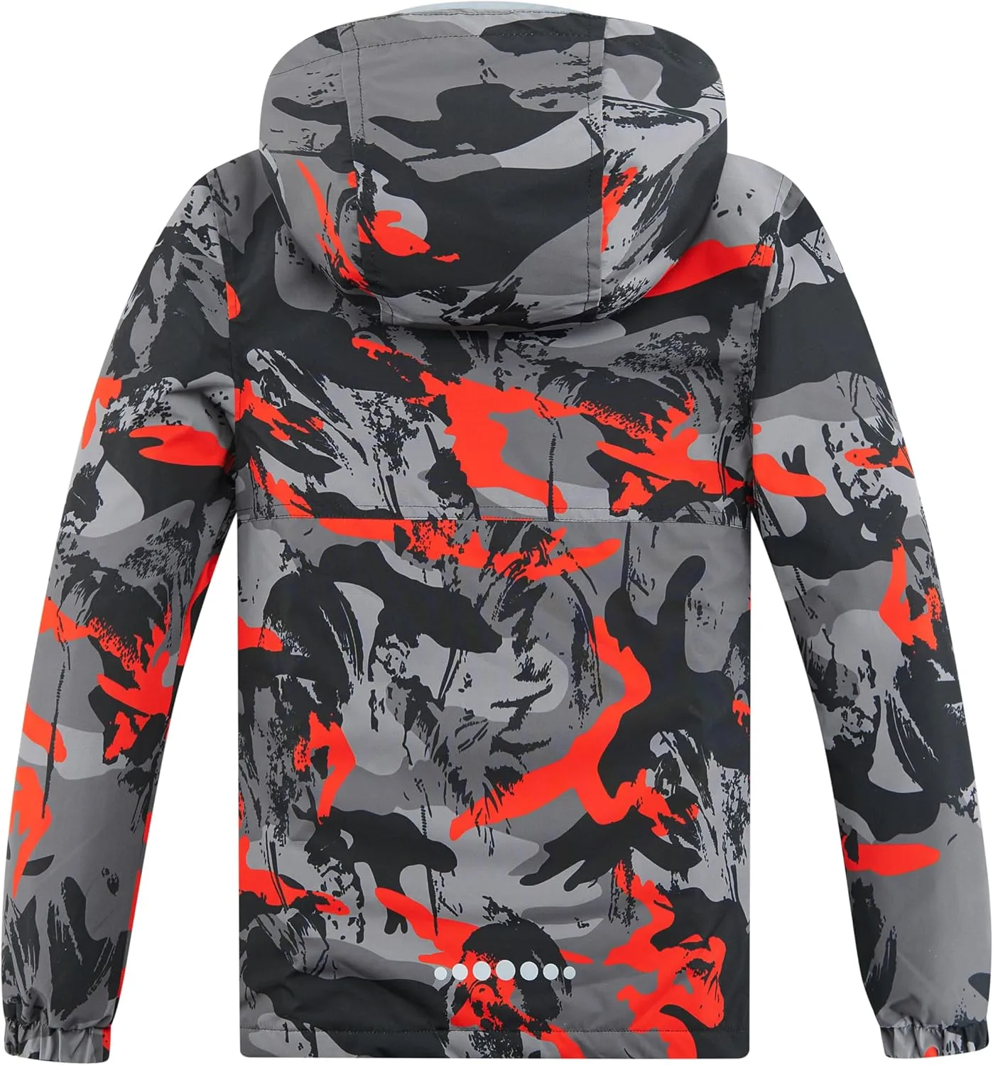Boys Rain Jackets Waterproof Hooded fleece Raincoats Lightweight Windbreakers for Kids