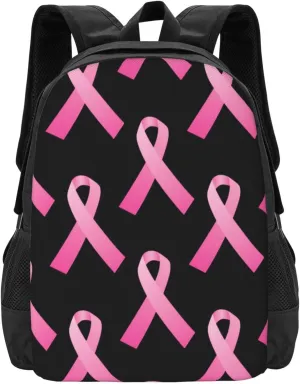 Breast Cancer Awareness Lightweight Packable Backpack Travel Casual Hiking Daypack Foldable Backpack For Men Women