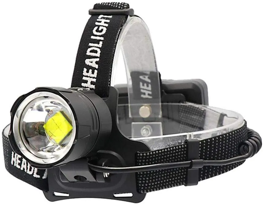Brightest Headlamp Rechargeable, 20000 Lumens XHP70 LED Headlamp Flashlight High Lumens Headlight Zoomable High Powered Head Torch with 3 x Batteries for Caving Working Fishing
