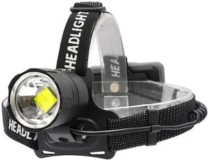 Brightest Headlamp Rechargeable, 20000 Lumens XHP70 LED Headlamp Flashlight High Lumens Headlight Zoomable High Powered Head Torch with 3 x Batteries for Caving Working Fishing