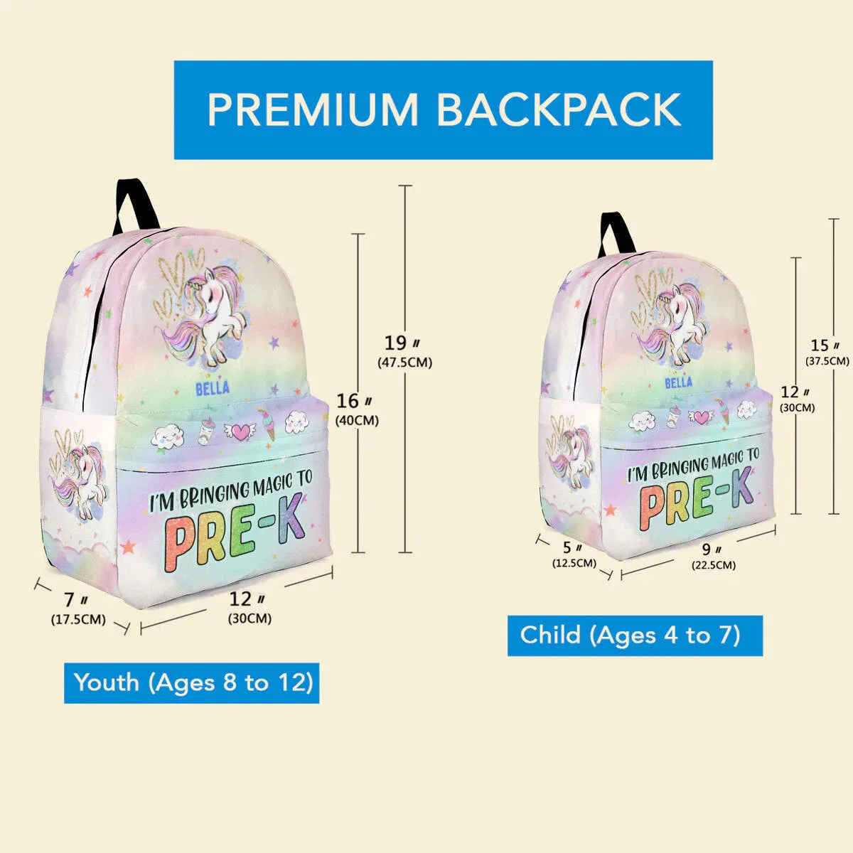 Bringing Magic To School - Personalized Kid Backpack