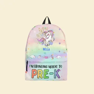 Bringing Magic To School - Personalized Kid Backpack