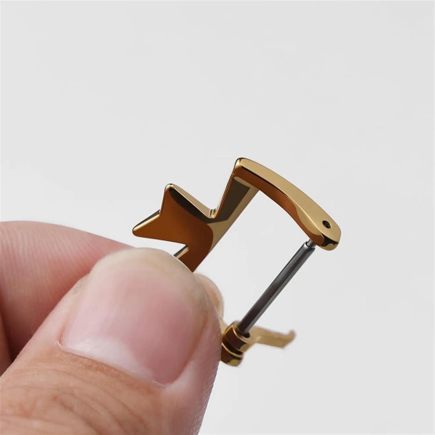 BUDAY Stainless Steel Watch Clasp For VC Vacheron Watch Strap Buckles Constantin Silvery Golden Rose gold Metal Pin Clasp 16MM 18MM