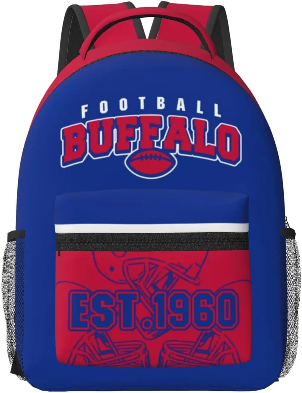 Buffalo Backpack for Boys and Girls, Laptop Backpack for Men and Women, Large Capacity Lightning Bookbag Waterproof Adjustable School Bags for Travel Daypack Laptop Sport Bag