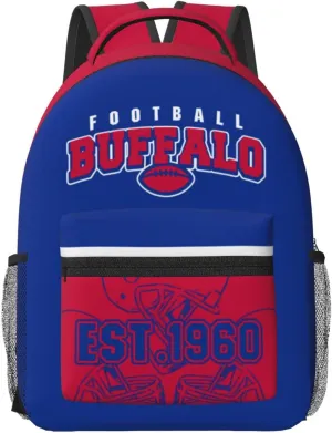 Buffalo Backpack for Boys and Girls, Laptop Backpack for Men and Women, Large Capacity Lightning Bookbag Waterproof Adjustable School Bags for Travel Daypack Laptop Sport Bag