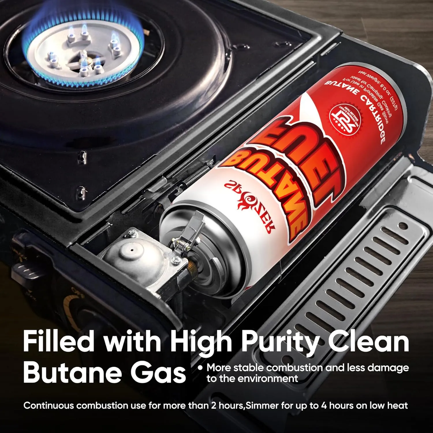 Butane Fuel Canister, 8oz Butane Canister, 227g Butane Gas For Camping Stoves And Torch Heads， Explosion Proof TSR Safety Release System, 24Pcs