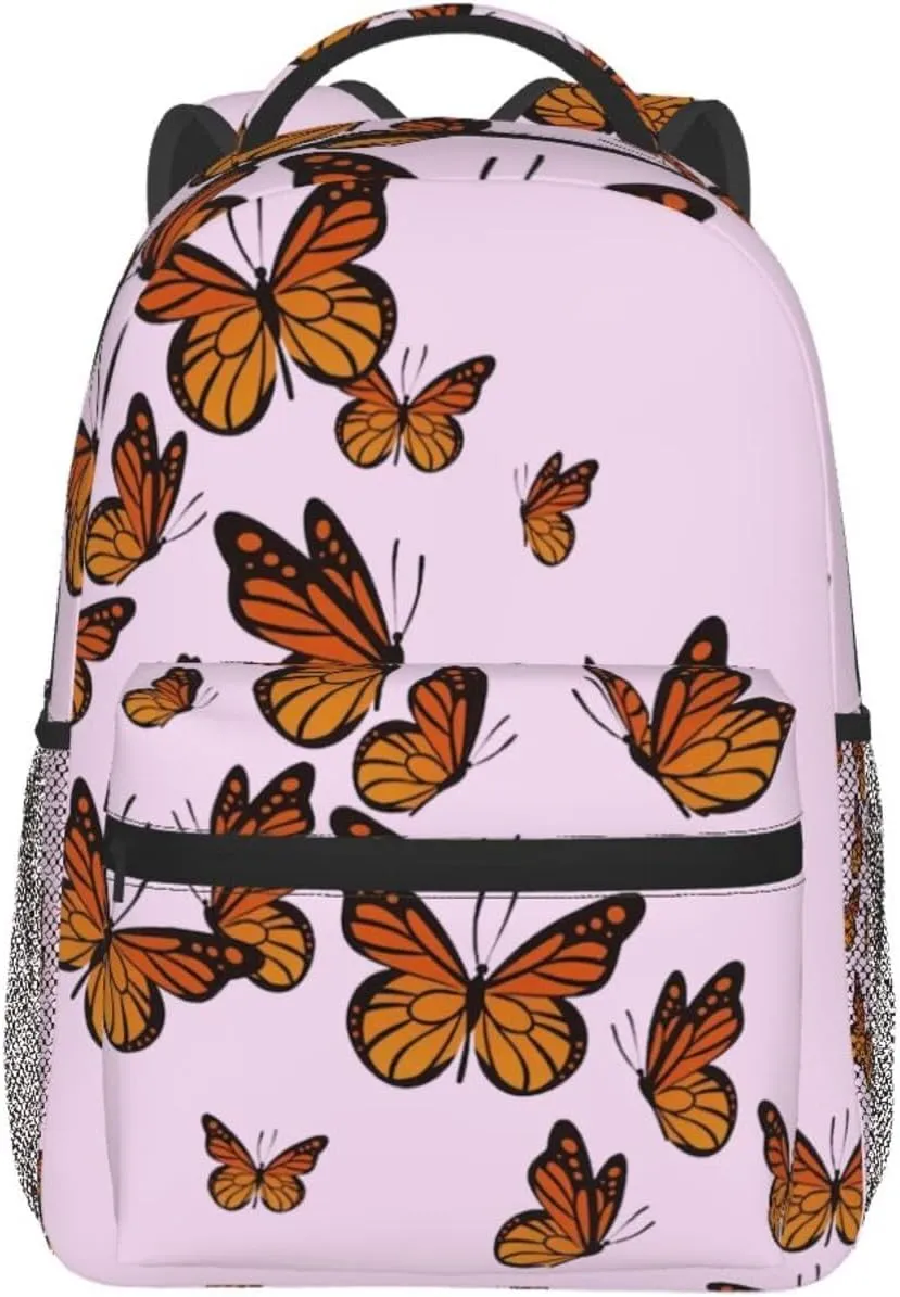 Butterflies Backpack Laptop Backpack Sports Travel Shoulder bag Light casual backpack