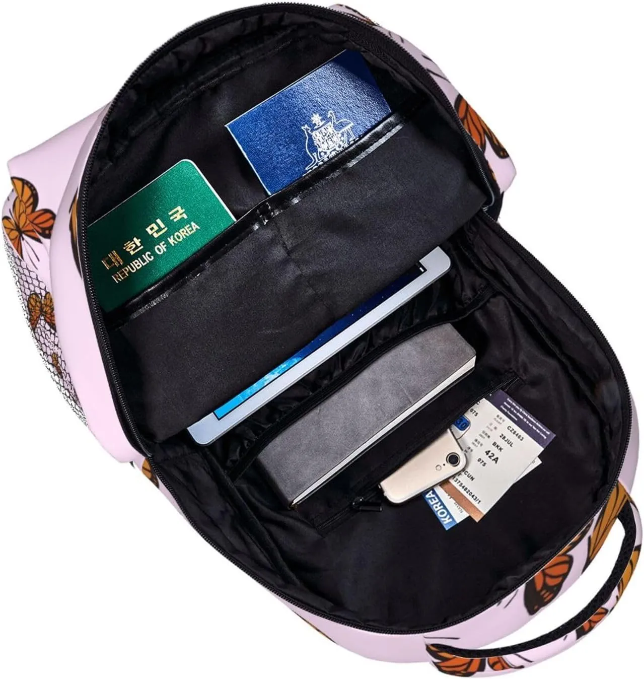 Butterflies Backpack Laptop Backpack Sports Travel Shoulder bag Light casual backpack