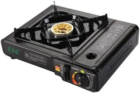 CAC China BTST-SK Butane Stove with Single Brass Burner 9500BTU