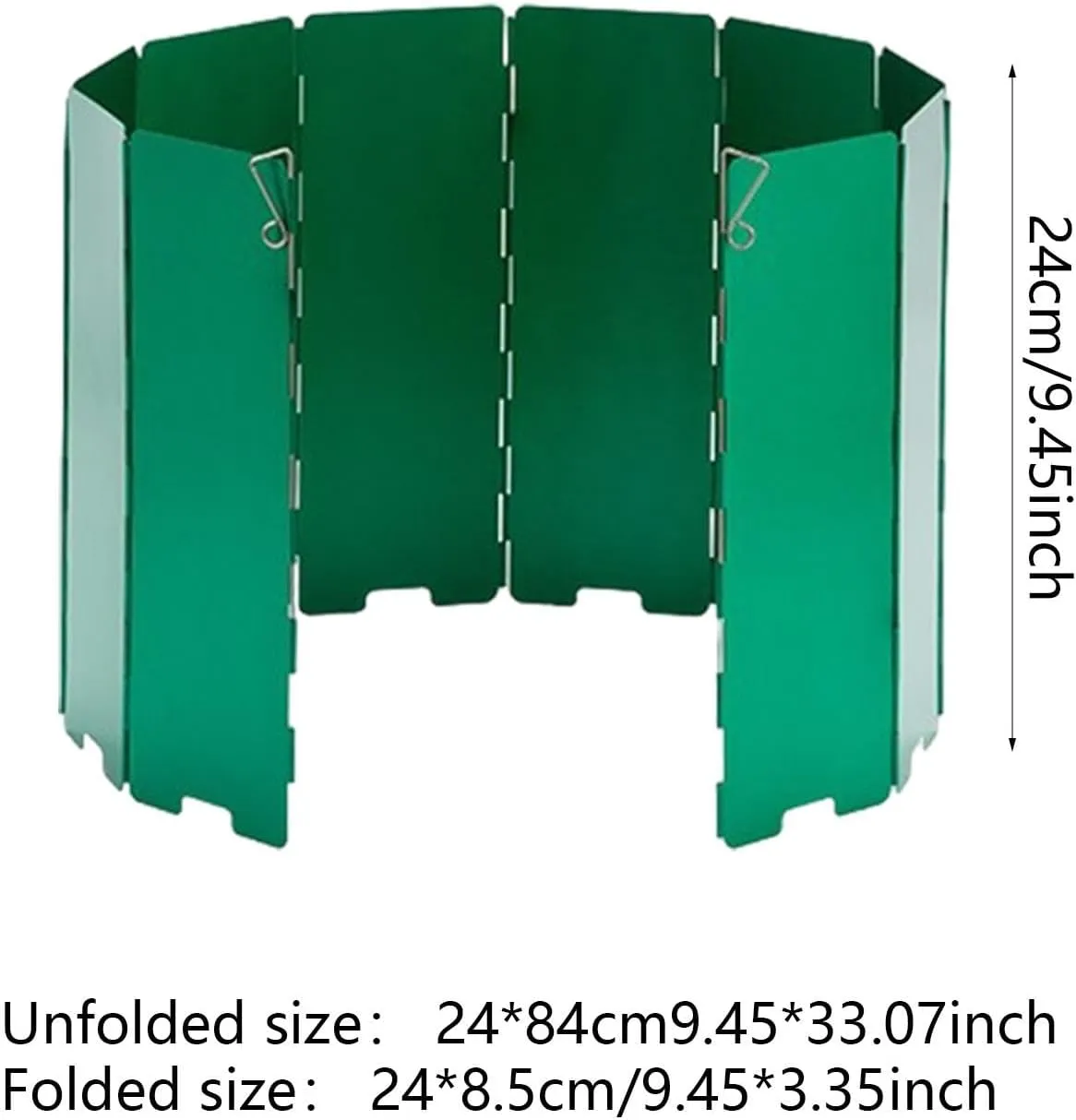 Camp Stove Windscreen Wind Protector Folding with Carrying Bag 10 Plates Wind Shade Stove Windshield for Hiking Cooker Picnic