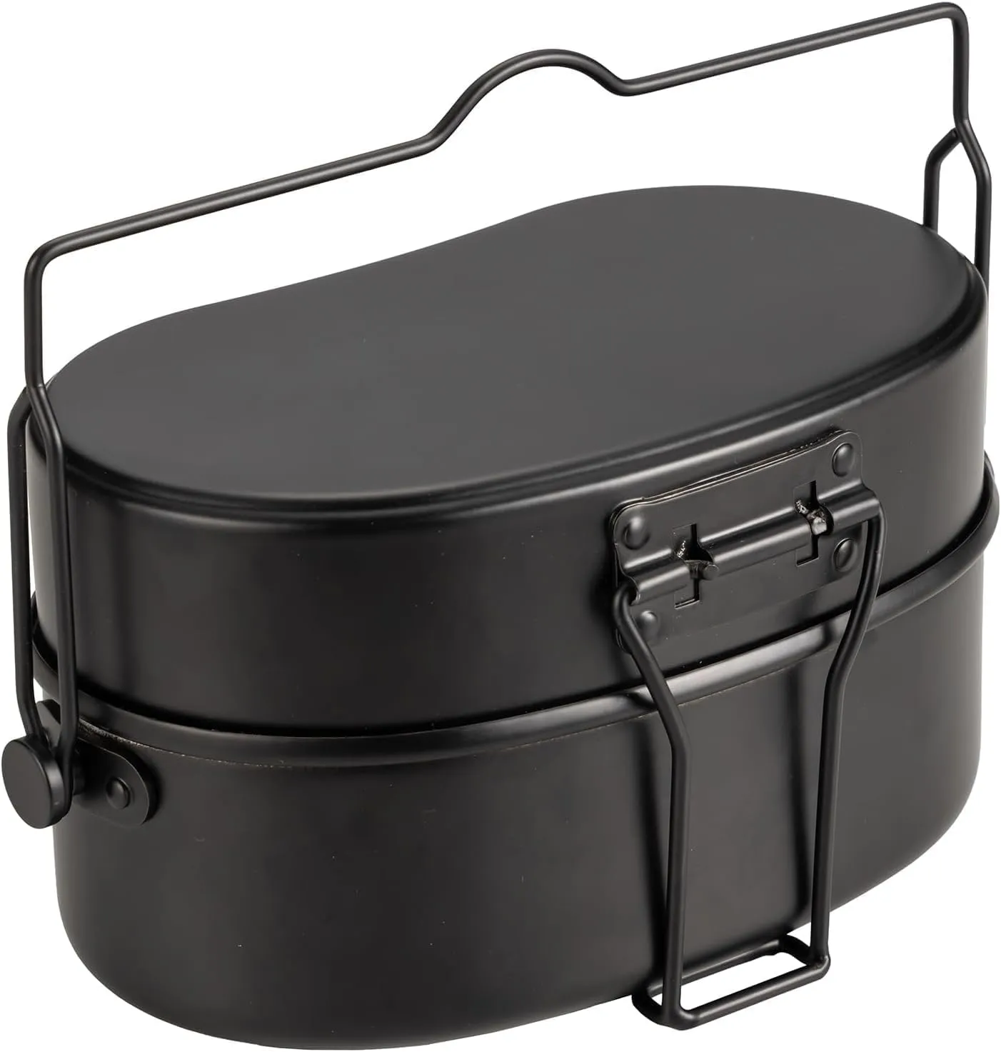 Camping Cookware Mess Kit, 1.1L, black