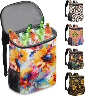 Camping Cooler Backpack 30 Cans, Insulated Waterproof Backpack Cooler Bag Leak Proof Portable Backpack Coolers to Work Lunch Travel Beach Trip Hiking Picnic Fishing Thermal Bag Drink Beer
