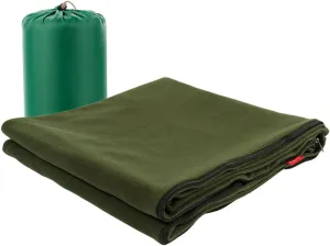 Camping Fleece Sleeping Bag for 4 Season, Single Envelope Sleeping Bag, Wearable Sleeping Bag with Zippered, Lightweight Camping Sleep Bag Liner for Hiking Backpacking