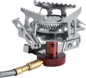 Camping Gas 3500W Portable Outdoor Cooking Picnic Gas Foldable Backpacking Camping Metal Stove