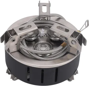 Camping Gas Stove 7800W Electronic Ignition Windproof 3 Heads Butane Gas Stove for Outdoor Cooking Picnic Camping Hiking