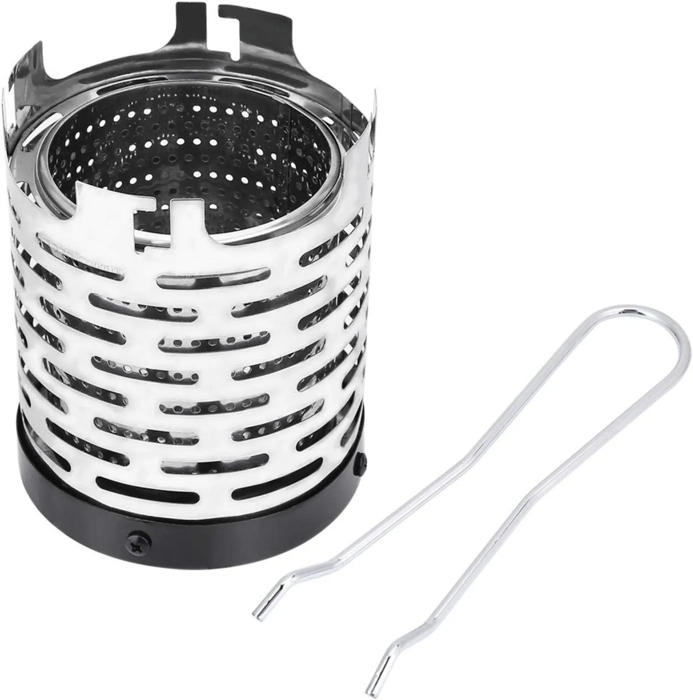 Camping Heater, Portable Mini Tent Heating Cover Made of Stainless Steel, with Its Own Handle, Suitable for Camping, Hiking, and Long-distance Transportation