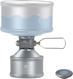 camping moon Refillable Fuel Canister Empty Gas Cylinder EN417 Lindal Valve w/Refill Adapter Propane 1/13-lb Mini Tank TC-28/Z15