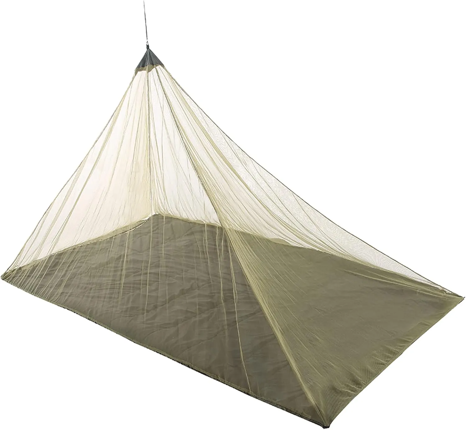 Camping Netting with Carry Bag and Pins, Compact and Lightweight Outdoor Net Sack for Sleeping Bag, Camping Mat, Tent, Beach Chair, Lawn Chair, Single Wide, 50D Mesh