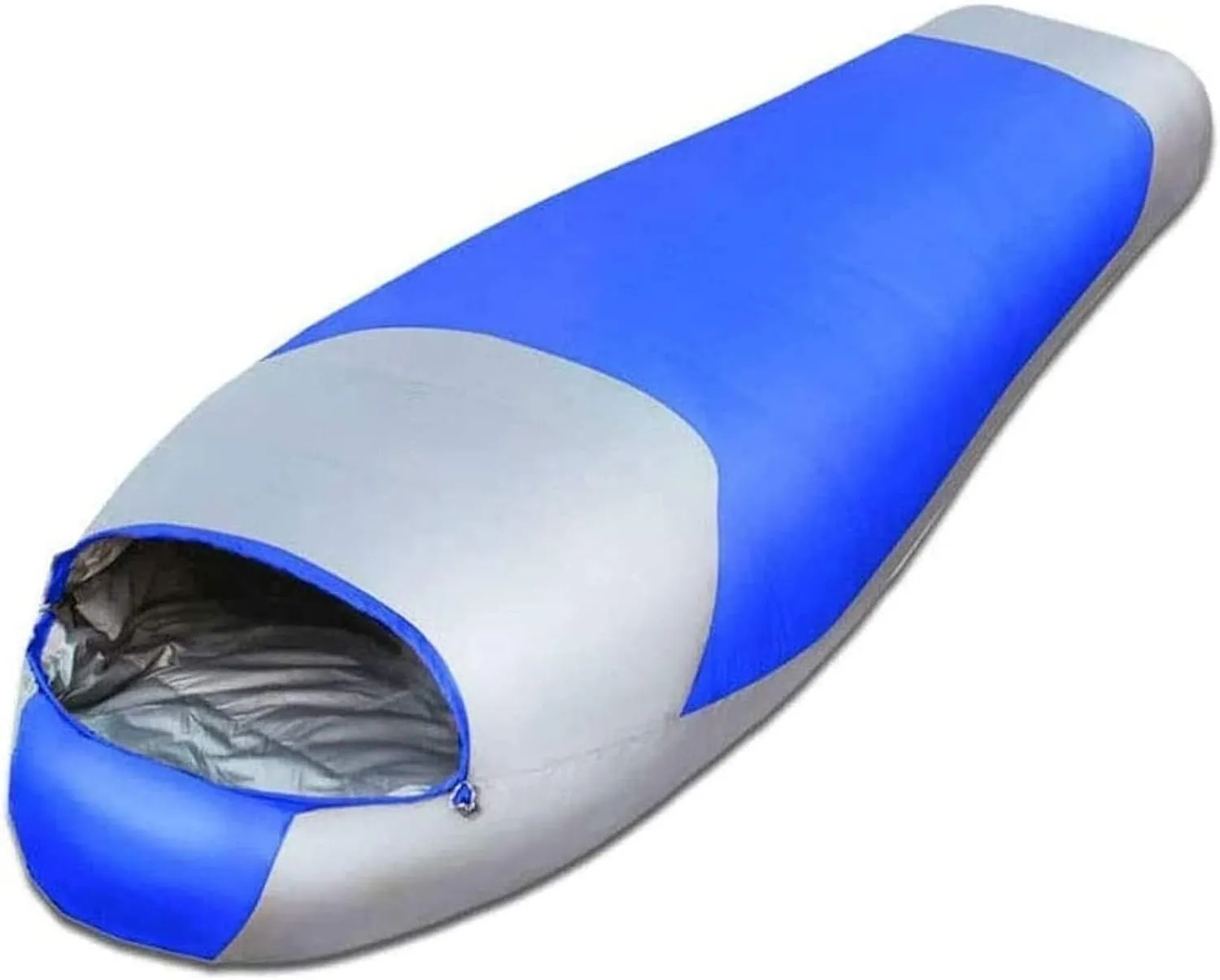 Camping Sleeping Bag ，3 Season Backpacking Sleeping Bag Lightweight Waterproof Warm and Washable,Indoor Outdoor Use, Lightweight & Waterproof (Color : Blue)
