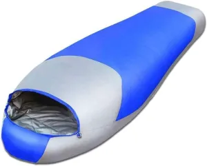 Camping Sleeping Bag ，3 Season Backpacking Sleeping Bag Lightweight Waterproof Warm and Washable,Indoor Outdoor Use, Lightweight & Waterproof (Color : Blue)