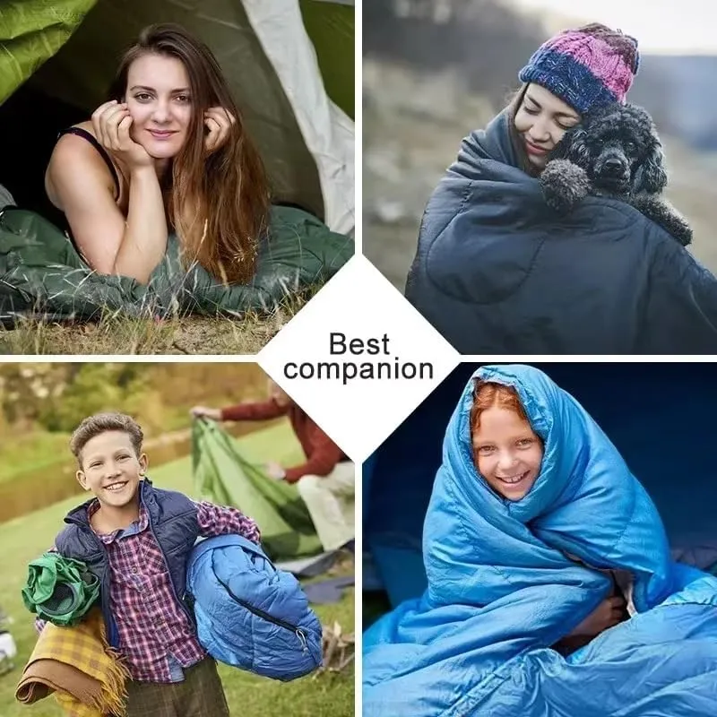Camping Sleeping Bag Large Camping Sleeping Bag Lightweight 3 Season Loose Widen Huge Bag Long Size with Liner for Adult for Camping Hiking