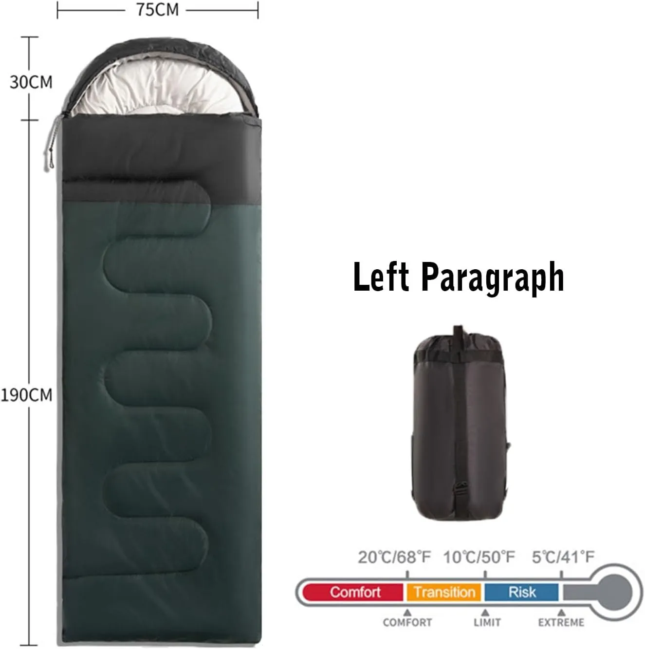 Camping Sleeping Bag,Adult Sleeping Bag,Splicable Double Sleeping Bag,Can Be Used in 4 Seasons Lightweight Waterproof Warm and Machine Washable,Suitable for Adults