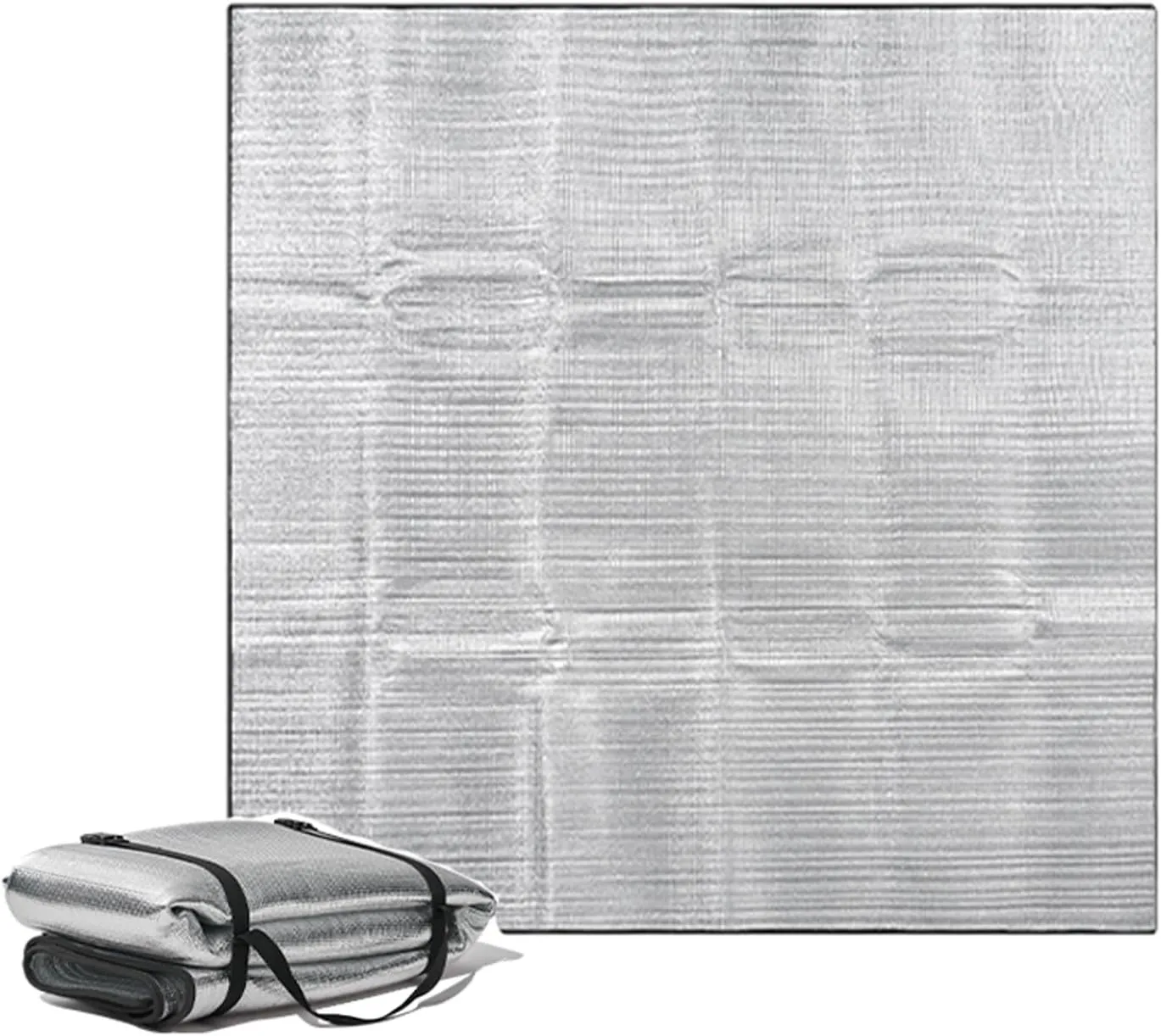 Camping Sleeping Mat Foldable Foam Foil Blanket for Camping Foam Pad Insulating Foil Mat Sleeping Tent Pad Thermal Aluminum Camping mat for Reflecting Heat