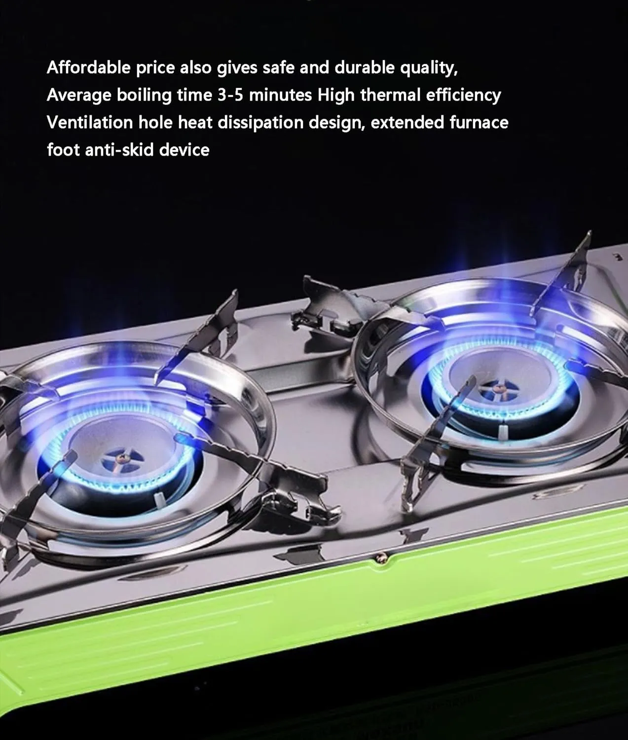 Camping Stove Portable Cookware Outdoor Picnic Barbecue Grill Foldable Gas Stove High Power Cooking Pot