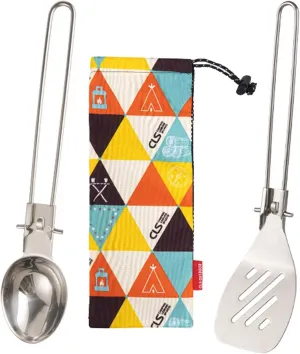 Camping Utensil Outdoor Tableware Travel Cooking Supplies Multi Tool Spatulas Fork Set Outdoor Picnic Hiking Camping Tableware