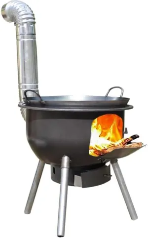 Camping Wood Burning Stove, Stainless Steel Compact Portable Foldable Mini Mult Fuel Camp Stove with, Perfect for Backpacking Hiking Travelling Outdoor Cooking,Green,47 * 30 * 25CM