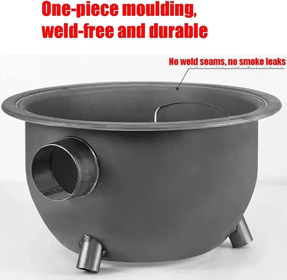 Camping Wood Burning Stove, Stainless Steel Compact Portable Foldable Mini Mult Fuel Camp Stove with, Perfect for Backpacking Hiking Travelling Outdoor Cooking,Green,47 * 30 * 25CM