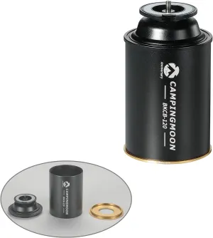 CAMPINGMOON Butane Stove Adapter w/Cassette Gas Can Shape for Standard Camping Canister with EN417 Lindal Valve Small Propane Tank Short Type BKCB-120