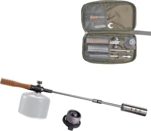CAMPINGMOON Camping Grill Torch Dual Fuel Head Flame Adjustable for Charcoal Starter with Storage Case MT-3955/I-1010 (Butane   Isobutane)