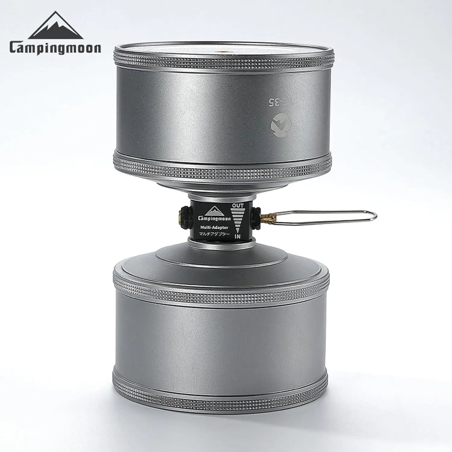 Campingmoon Fuel Canister Refill Adapter Isobutane/Butane Refill Adapter Lindal Valve Canister Shifter Gas Saver Plus Camping Stove Adapter