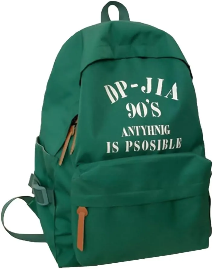 Campus School Bag Nylon Backpack Large Capacity College Book Bag for Women