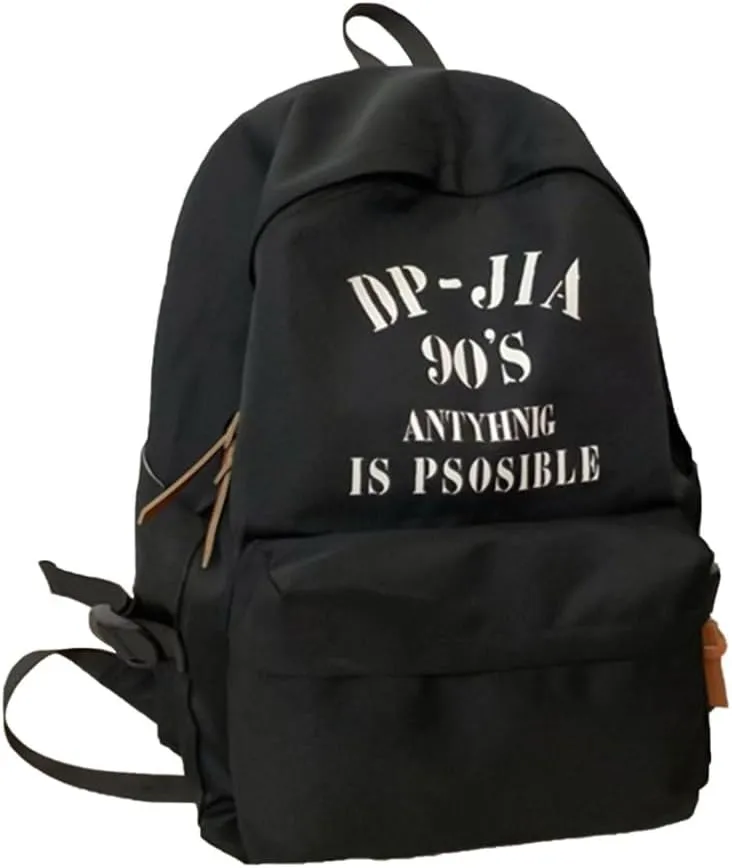 Campus School Bag Nylon Backpack Large Capacity College Book Bag for Women