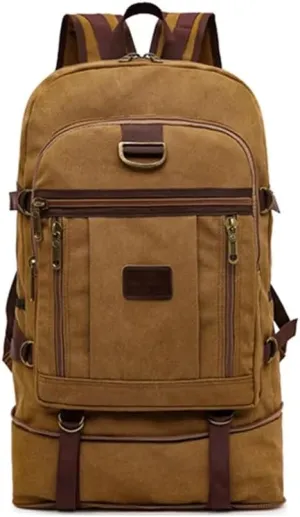 Canvas Bag 60 Liters Travel Mountaineering Multi Functional Wear Resistant and Backpack
