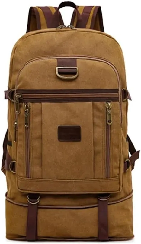 Canvas Bag 60 Liters Travel Mountaineering Multi Functional Wear Resistant and Backpack