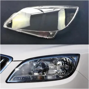 Car Front Headlight Lens Cover Lampshade Glass Lampcover Caps Headlamp Shell Compatible For Buick Excelle GT Sedan 2009 2010 2011-2014(Right)