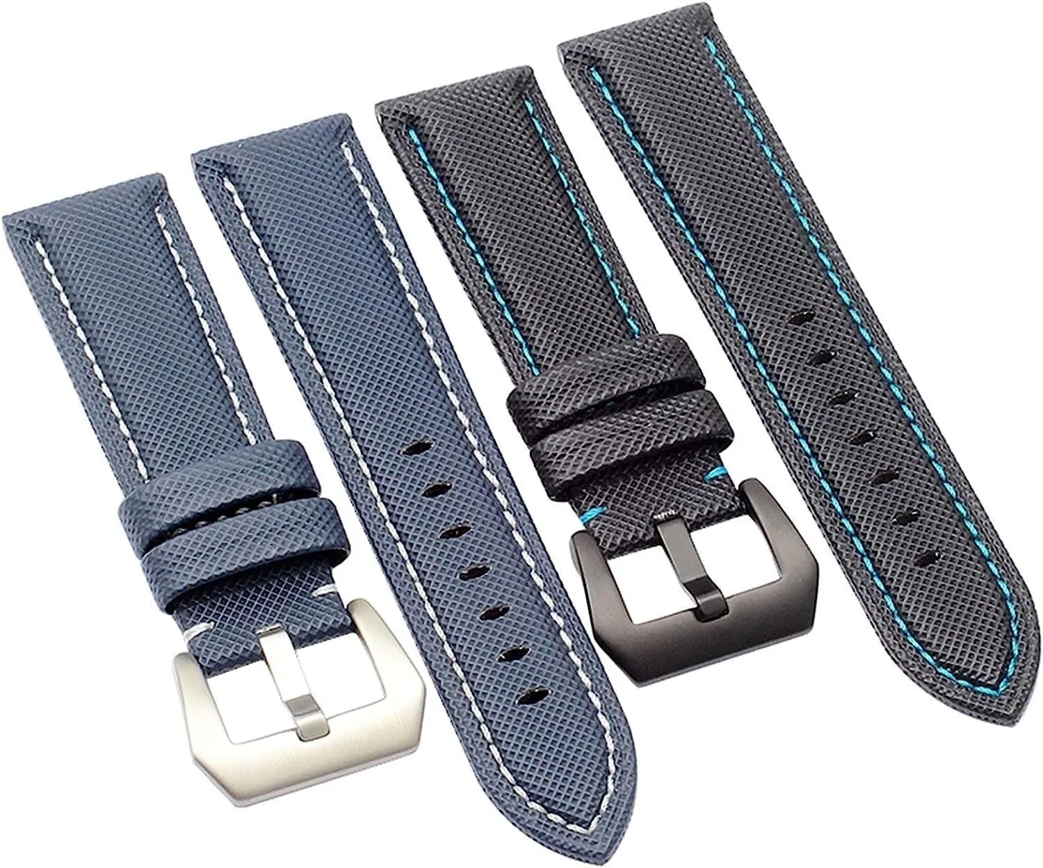 Carbon Fibre Nylon Canvas Watch Strap For TAG Men's Wrist Watch Band Bracelet