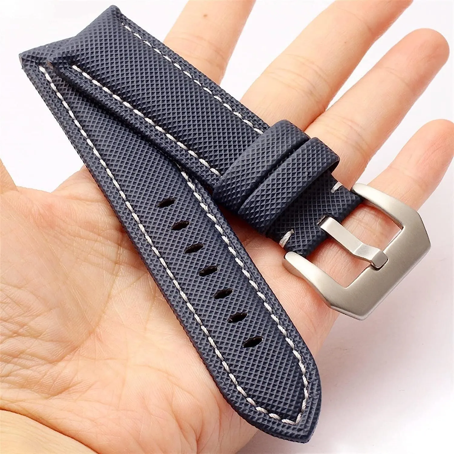 Carbon Fibre Nylon Canvas Watch Strap For TAG Men's Wrist Watch Band Bracelet