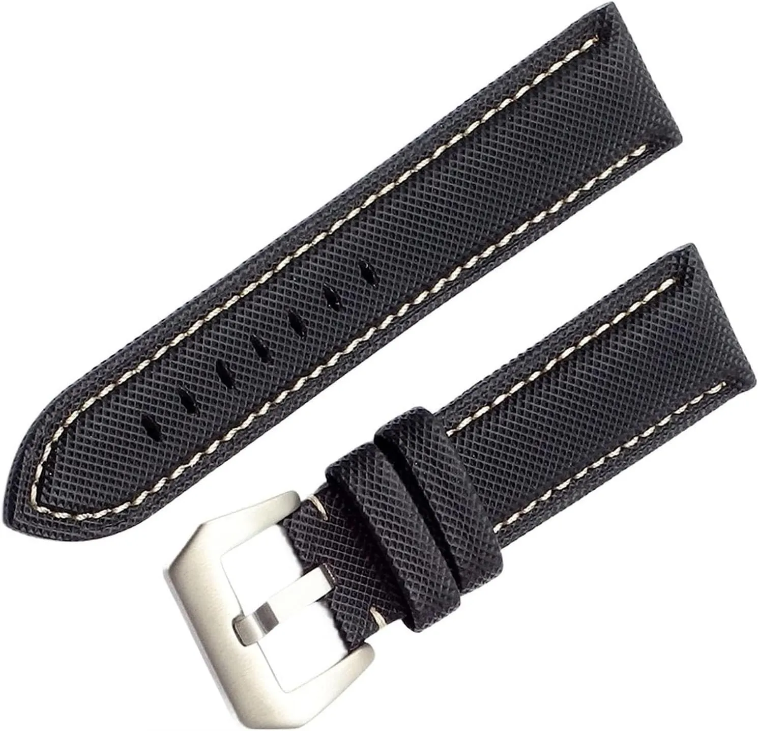 Carbon Fibre Nylon Canvas Watch Strap For TAG Men's Wrist Watch Band Bracelet