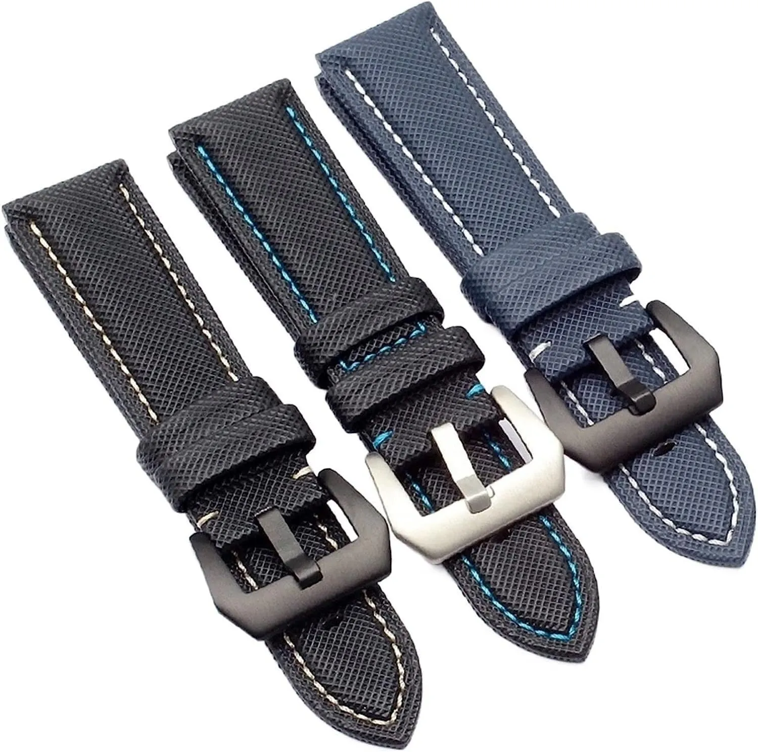 Carbon Fibre Nylon Canvas Watch Strap For TAG Men's Wrist Watch Band Bracelet