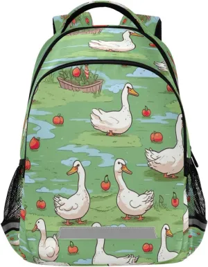 Cartoon Ducks Design Waterproof Backpack - Casual Outdoor Sports Daypack with Ergonomic Shoulder Straps#133