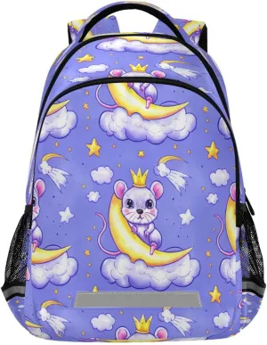 Cartoon Mice Design Waterproof Backpack - Casual Outdoor Sports Daypack with Ergonomic Shoulder Straps#31