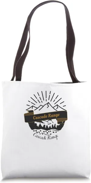 Cascade Range Retro Vintage Vacation Souvenir Tote Bag