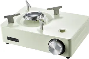 Cassette Stove Double-Head Butane Stove Double-Burner Barbecue Stove Field Camping Stove with Baking Tray