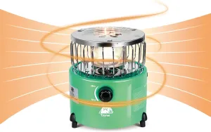 Caynel 2 in 1 Portable Propane Heater and Stove, Outdoor Camping Liquefied Gas Stove, Ice Fishing Hiking Hunting Survival Emergency Tent Multifunctional Handheld Heater（Grey）